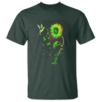 Traumatic Brain Injury Awareness T Shirt Sunflower Hummingbird