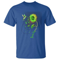 Traumatic Brain Injury Awareness T Shirt Sunflower Hummingbird