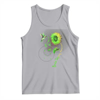 Traumatic Brain Injury Awareness Tank Top Sunflower Hummingbird