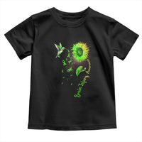 Traumatic Brain Injury Awareness Toddler T Shirt Sunflower Hummingbird