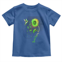 Traumatic Brain Injury Awareness Toddler T Shirt Sunflower Hummingbird
