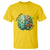 Traumatic Brain Injury Awareness T Shirt TBI Warrior Green Floral Brain