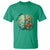 Traumatic Brain Injury Awareness T Shirt TBI Warrior Green Floral Brain
