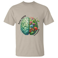 Traumatic Brain Injury Awareness T Shirt TBI Warrior Green Floral Brain
