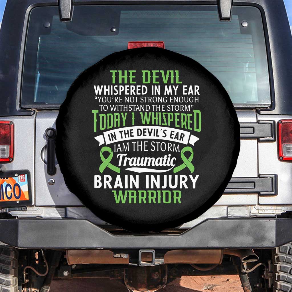 Traumatic Brain Injury Awareness Spare Tire Cover TBI Warrior I Am The Storm
