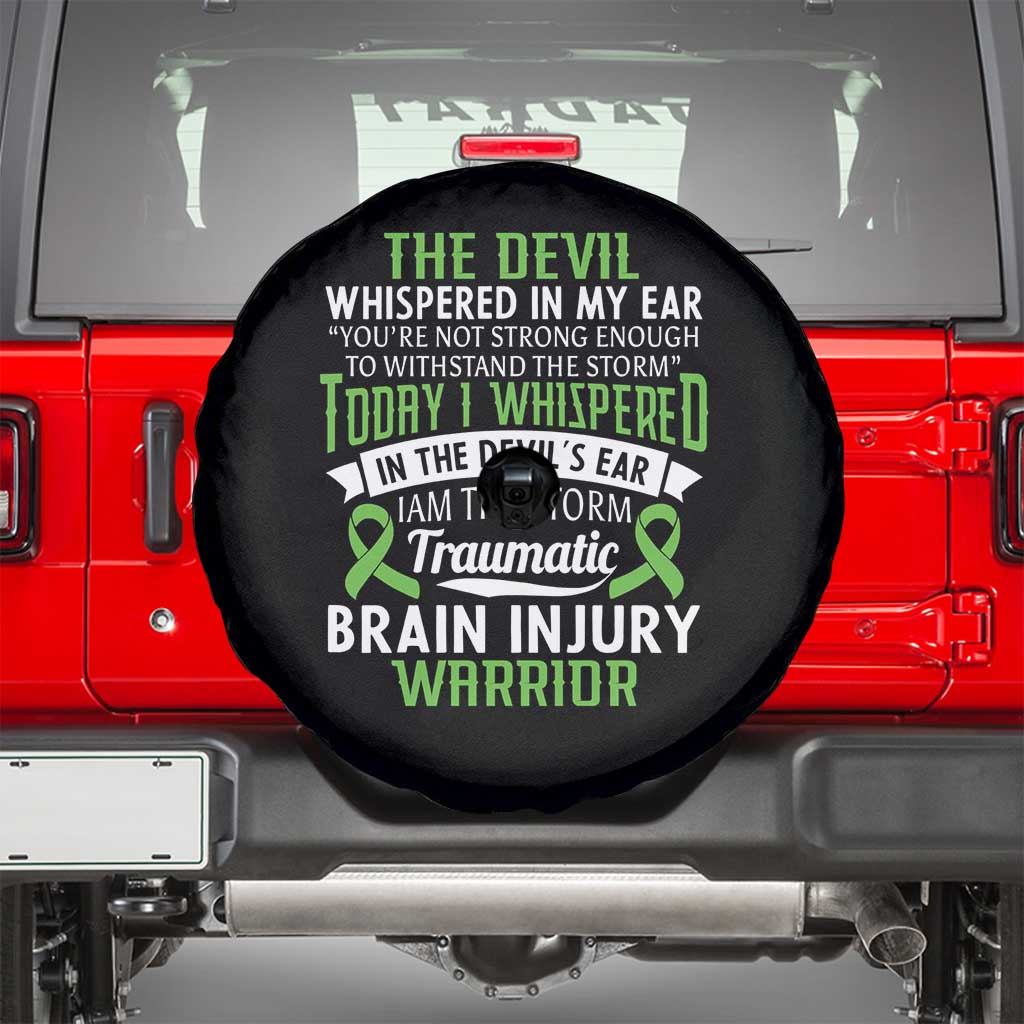 Traumatic Brain Injury Awareness Spare Tire Cover TBI Warrior I Am The Storm