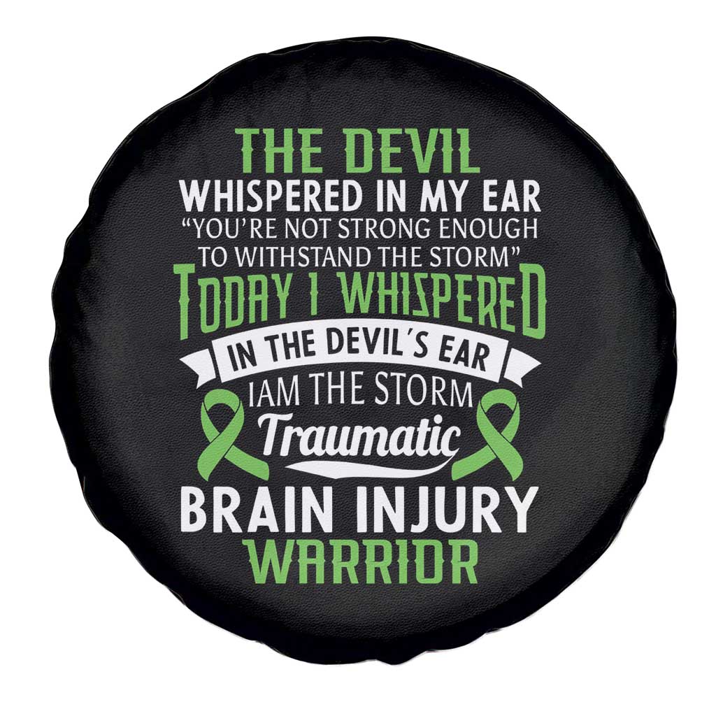 Traumatic Brain Injury Awareness Spare Tire Cover TBI Warrior I Am The Storm