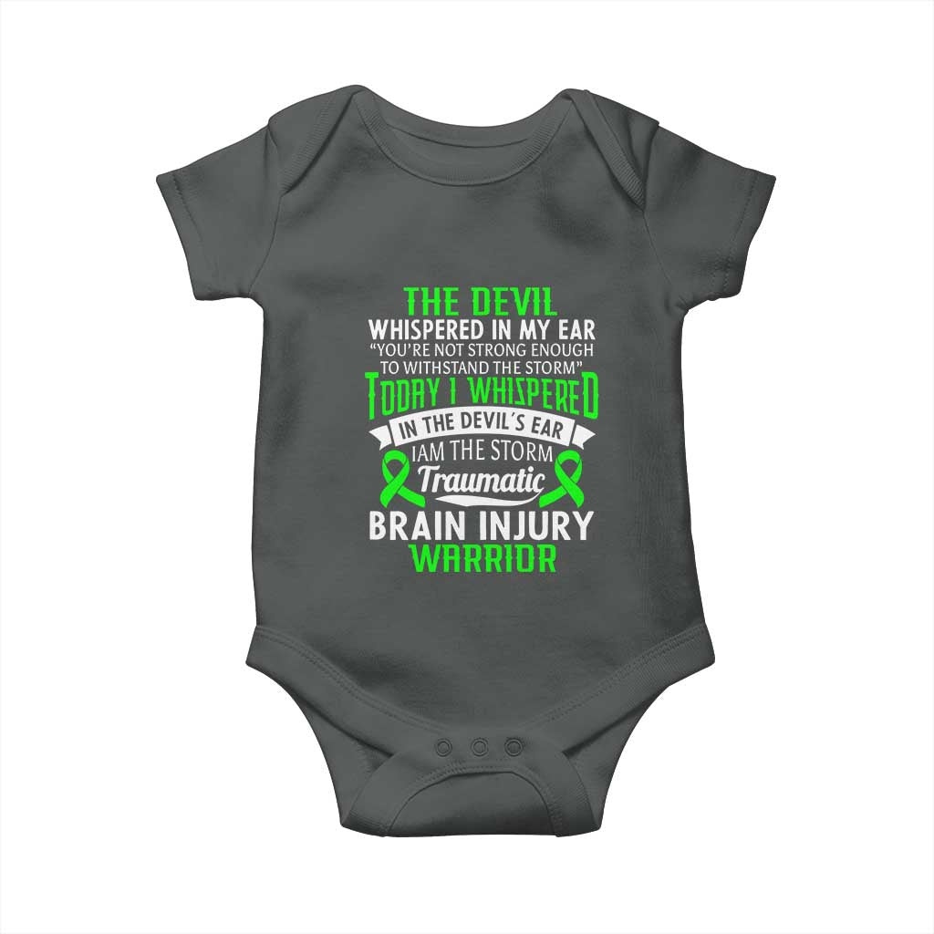 Traumatic Brain Injury Awareness Baby Onesie TBI Warrior I Am The Storm