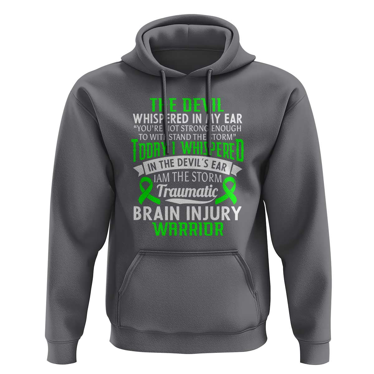 Traumatic Brain Injury Awareness Hoodie TBI Warrior I Am The Storm
