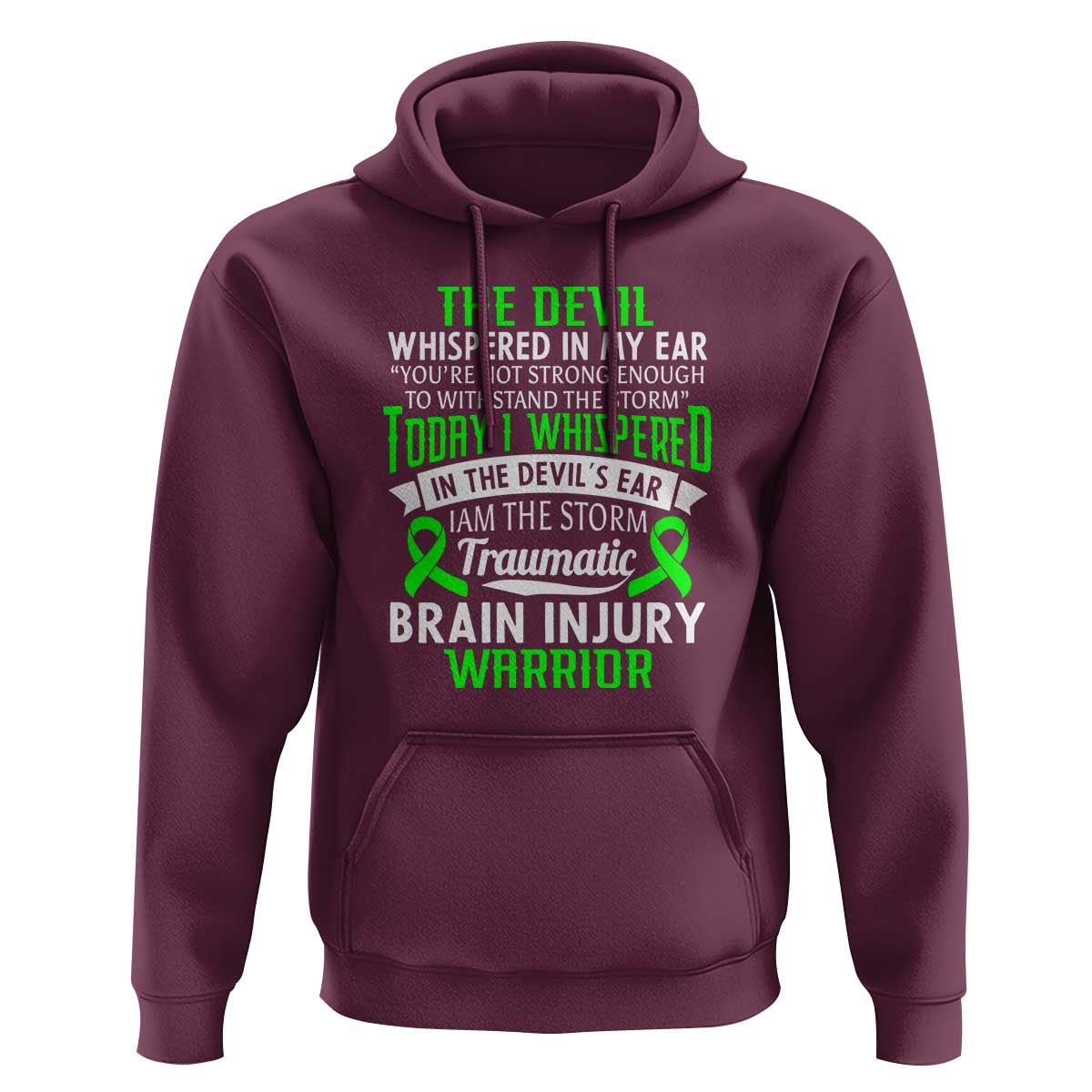 Traumatic Brain Injury Awareness Hoodie TBI Warrior I Am The Storm