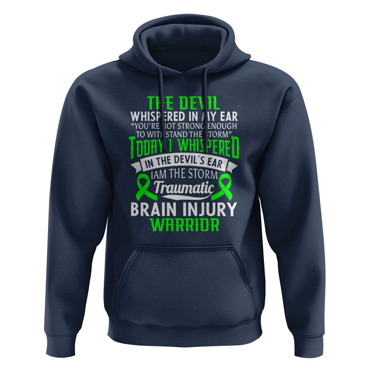 Traumatic Brain Injury Awareness Hoodie TBI Warrior I Am The Storm