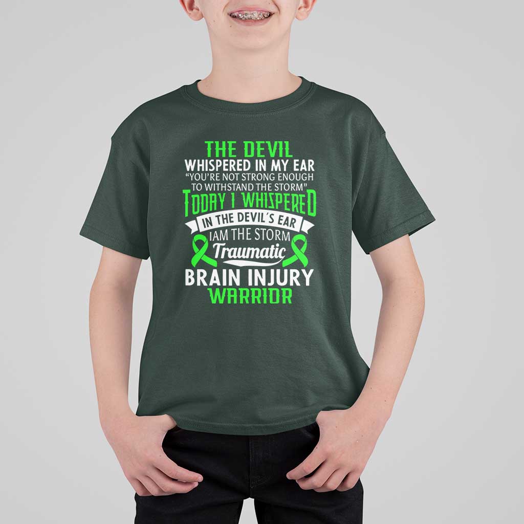 Traumatic Brain Injury Awareness T Shirt For Kid TBI Warrior I Am The Storm
