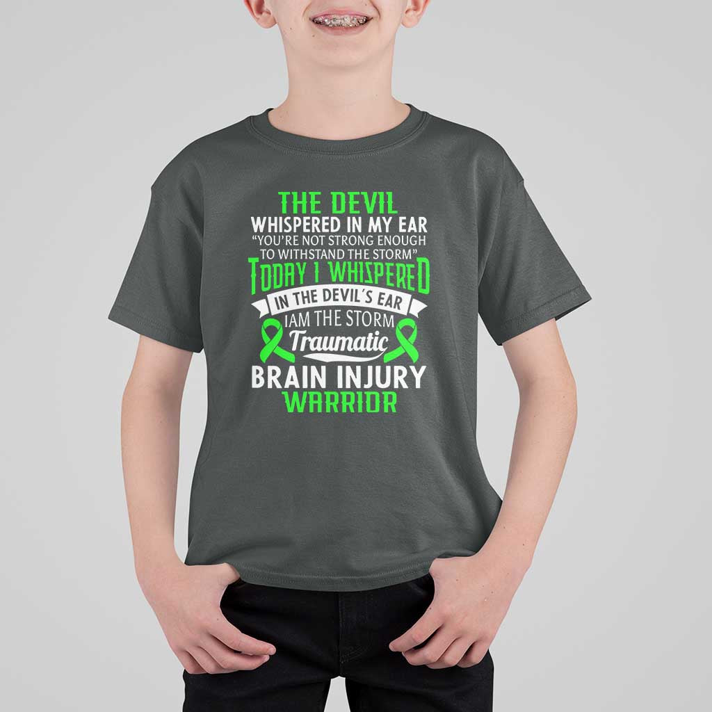Traumatic Brain Injury Awareness T Shirt For Kid TBI Warrior I Am The Storm