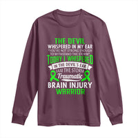Traumatic Brain Injury Awareness Long Sleeve Shirt TBI Warrior I Am The Storm
