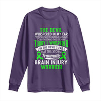 Traumatic Brain Injury Awareness Long Sleeve Shirt TBI Warrior I Am The Storm