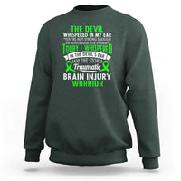 Traumatic Brain Injury Awareness Sweatshirt TBI Warrior I Am The Storm