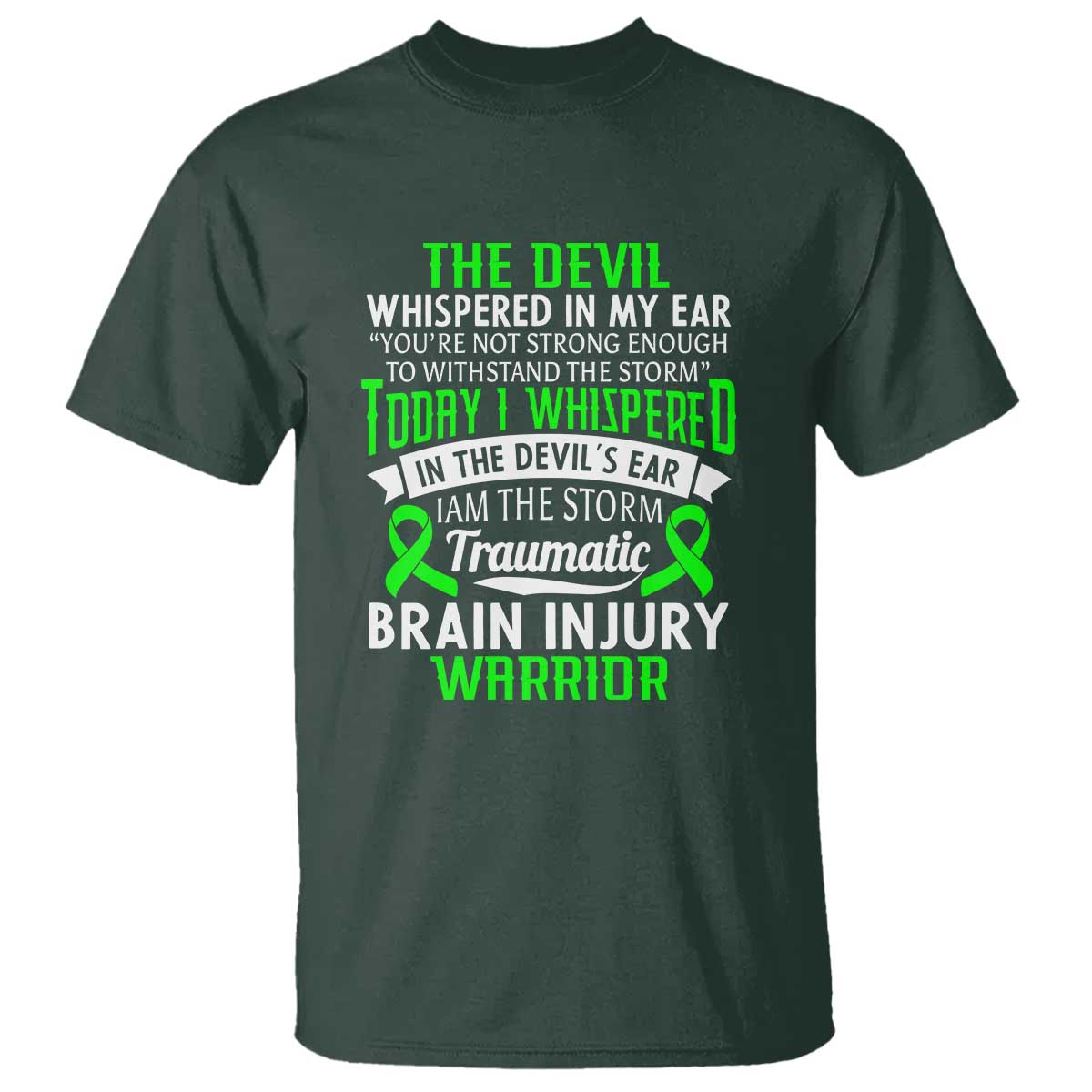Traumatic Brain Injury Awareness T Shirt TBI Warrior I Am The Storm