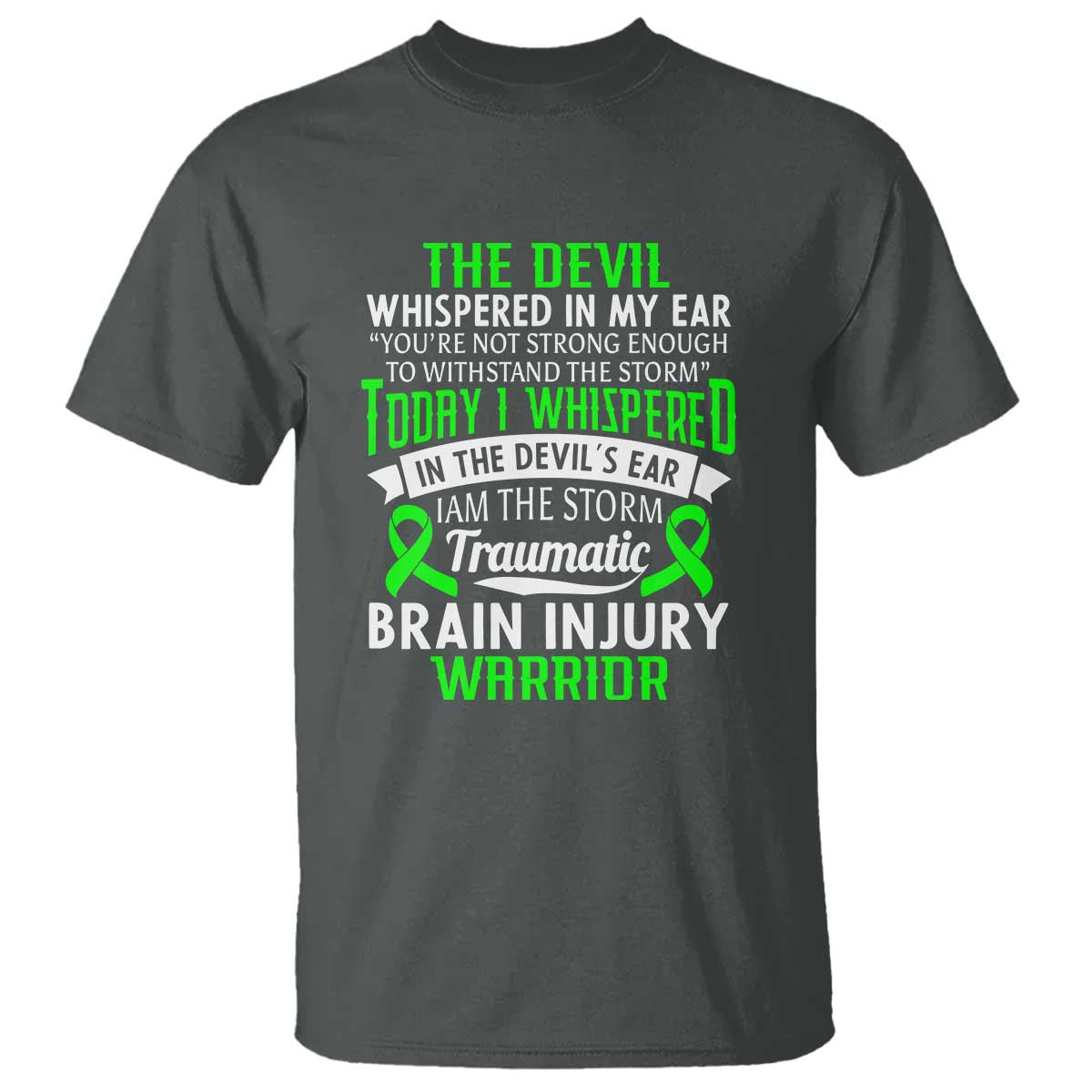 Traumatic Brain Injury Awareness T Shirt TBI Warrior I Am The Storm