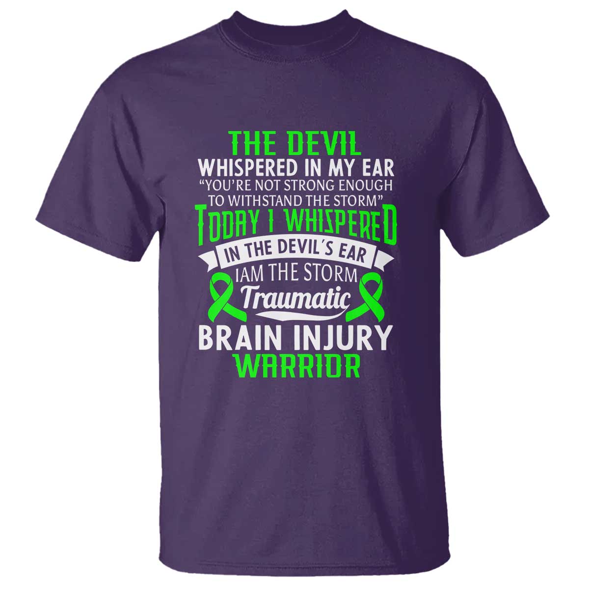 Traumatic Brain Injury Awareness T Shirt TBI Warrior I Am The Storm