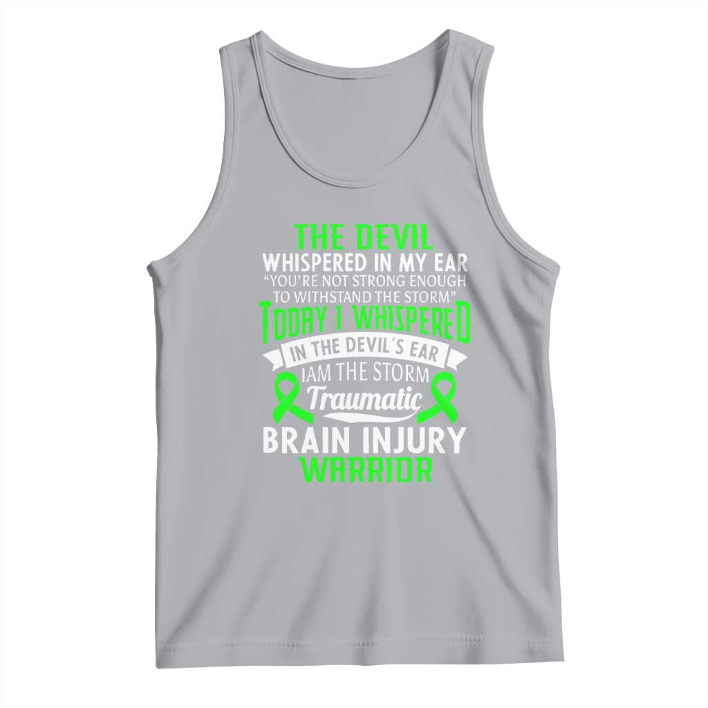 Traumatic Brain Injury Awareness Tank Top TBI Warrior I Am The Storm