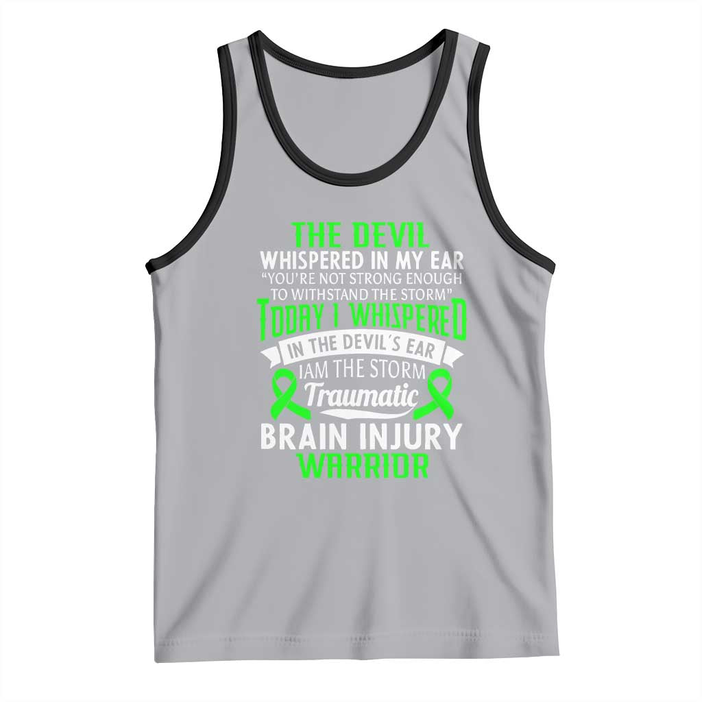 Traumatic Brain Injury Awareness Tank Top TBI Warrior I Am The Storm