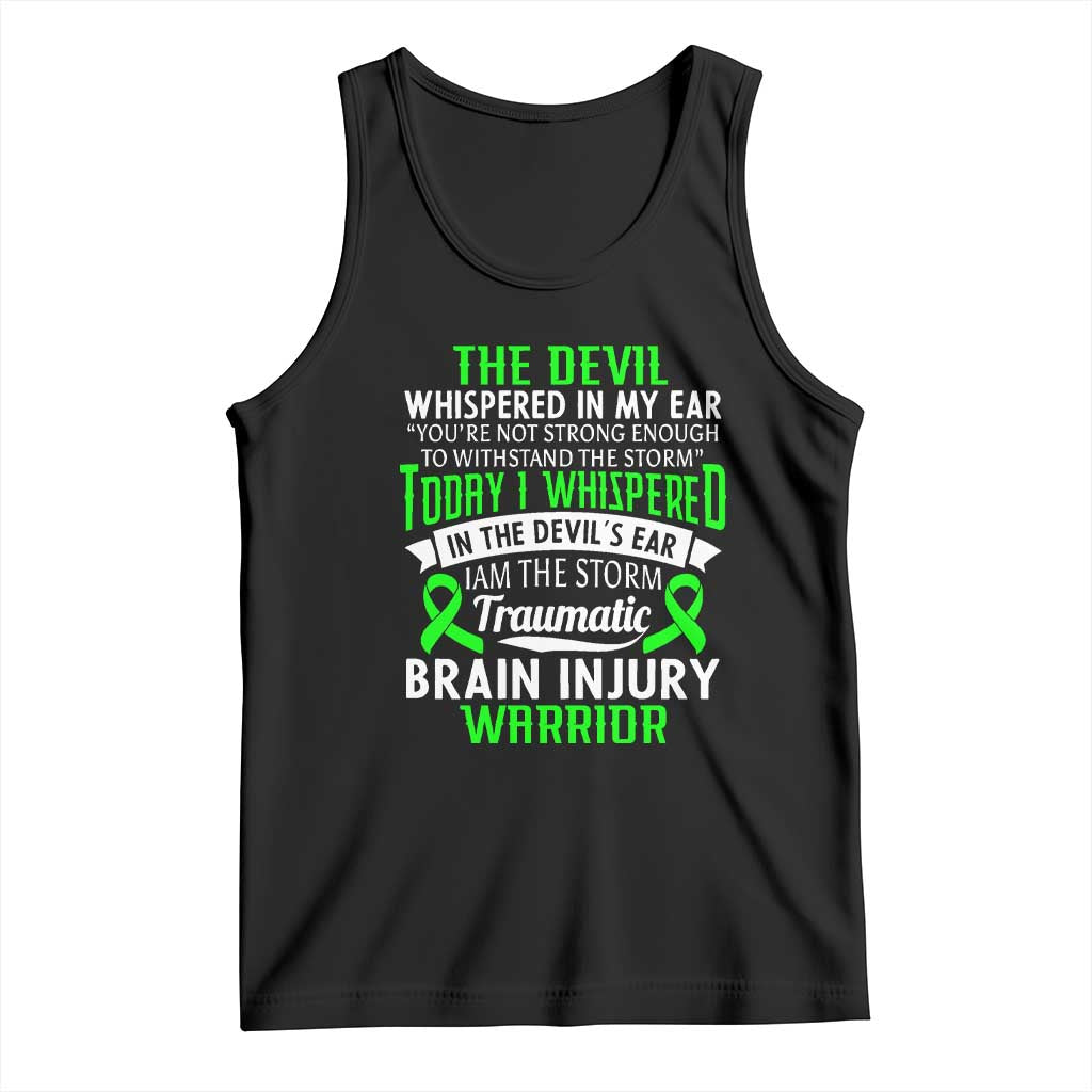 Traumatic Brain Injury Awareness Tank Top TBI Warrior I Am The Storm