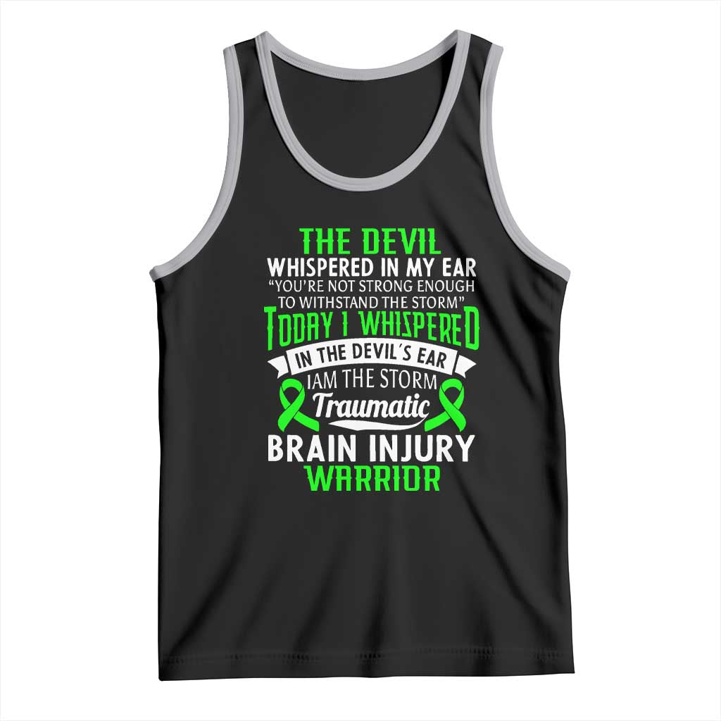 Traumatic Brain Injury Awareness Tank Top TBI Warrior I Am The Storm