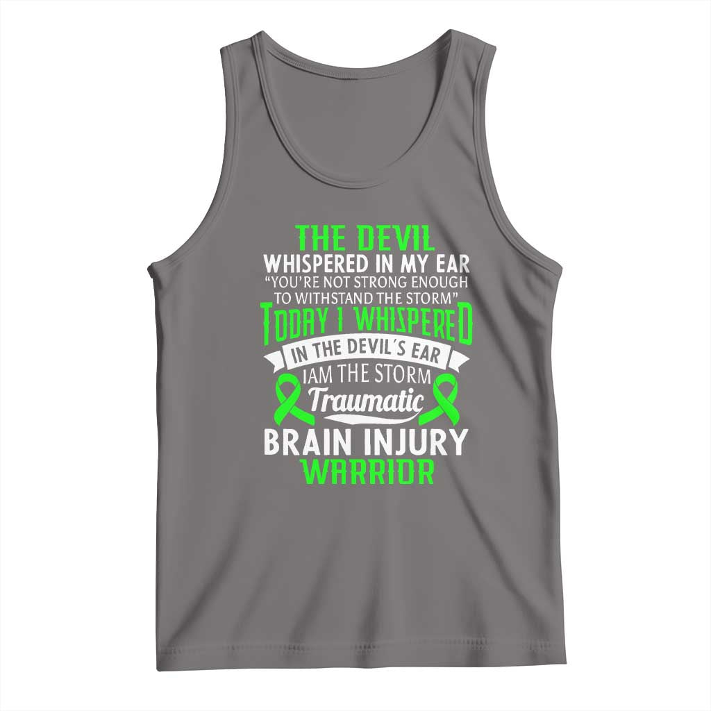 Traumatic Brain Injury Awareness Tank Top TBI Warrior I Am The Storm