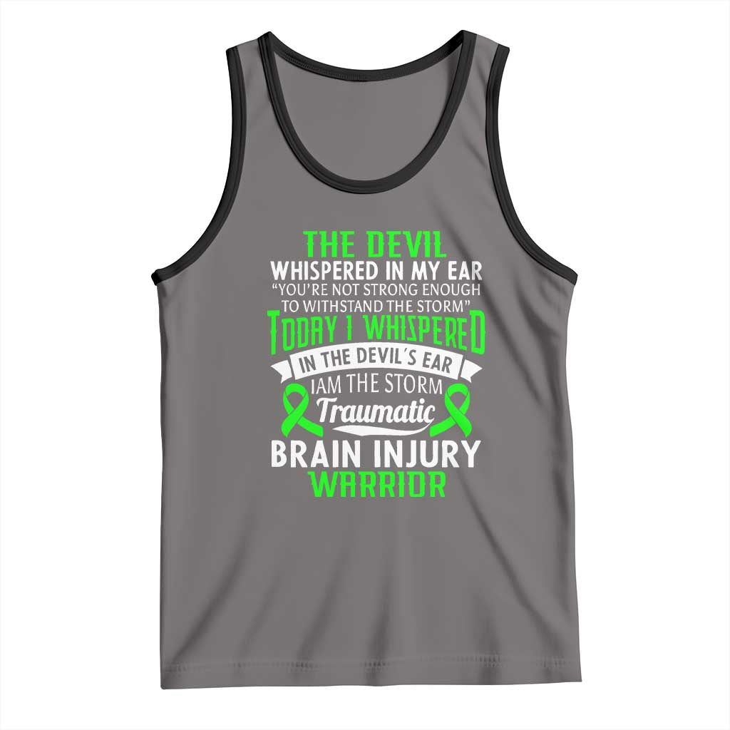 Traumatic Brain Injury Awareness Tank Top TBI Warrior I Am The Storm