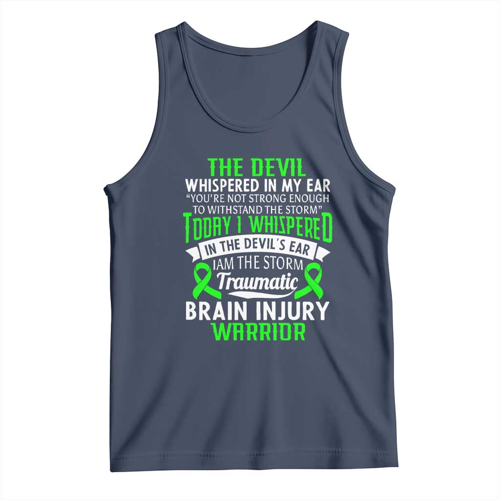 Traumatic Brain Injury Awareness Tank Top TBI Warrior I Am The Storm
