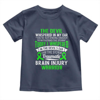 Traumatic Brain Injury Awareness Toddler T Shirt TBI Warrior I Am The Storm