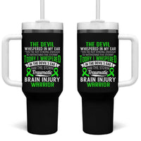 Traumatic Brain Injury Awareness Tumbler With Handle TBI Warrior I Am The Storm