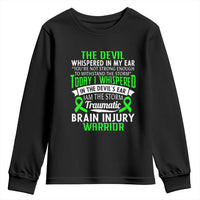 Traumatic Brain Injury Awareness Youth Sweatshirt TBI Warrior I Am The Storm