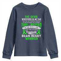 Traumatic Brain Injury Awareness Youth Sweatshirt TBI Warrior I Am The Storm