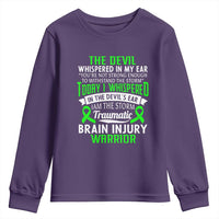 Traumatic Brain Injury Awareness Youth Sweatshirt TBI Warrior I Am The Storm