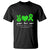 Traumatic Brain Injury Awareness T Shirt Peace Love Cure TBI Warrior