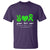 Traumatic Brain Injury Awareness T Shirt Peace Love Cure TBI Warrior