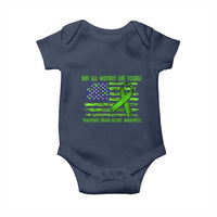 Traumatic Brain Injury Awareness Baby Onesie Not All Wounds Are Visible TBI Warrior American Flag