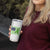 Traumatic Brain Injury Awareness Tumbler Cup Not All Wounds Are Visible TBI Warrior American Flag