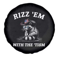 Autism Racoon Cowboy Spare Tire Cover Rizz Em With The Tism