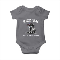 Autism Racoon Cowboy Baby Onesie Rizz Em With The Tism