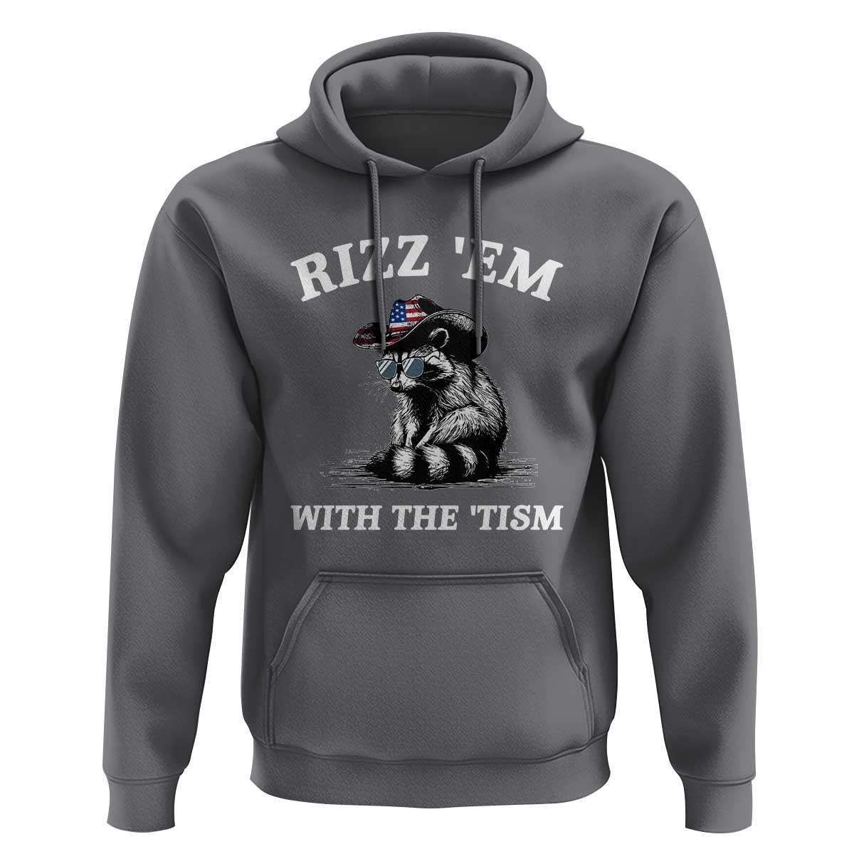 Autism Racoon Cowboy Hoodie Rizz Em With The Tism