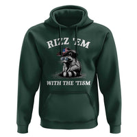 Autism Racoon Cowboy Hoodie Rizz Em With The Tism