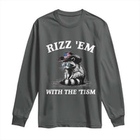 Autism Racoon Cowboy Long Sleeve Shirt Rizz Em With The Tism