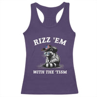 Autism Racoon Cowboy Racerback Tank Top Rizz Em With The Tism