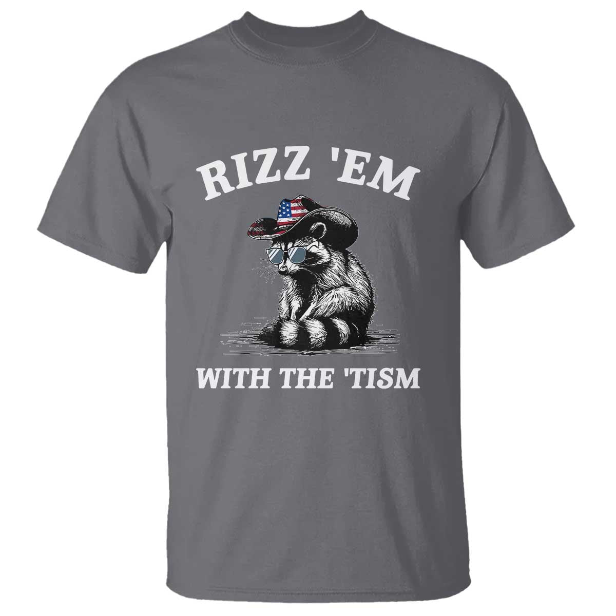 Autism Racoon Cowboy T Shirt Rizz Em With The Tism