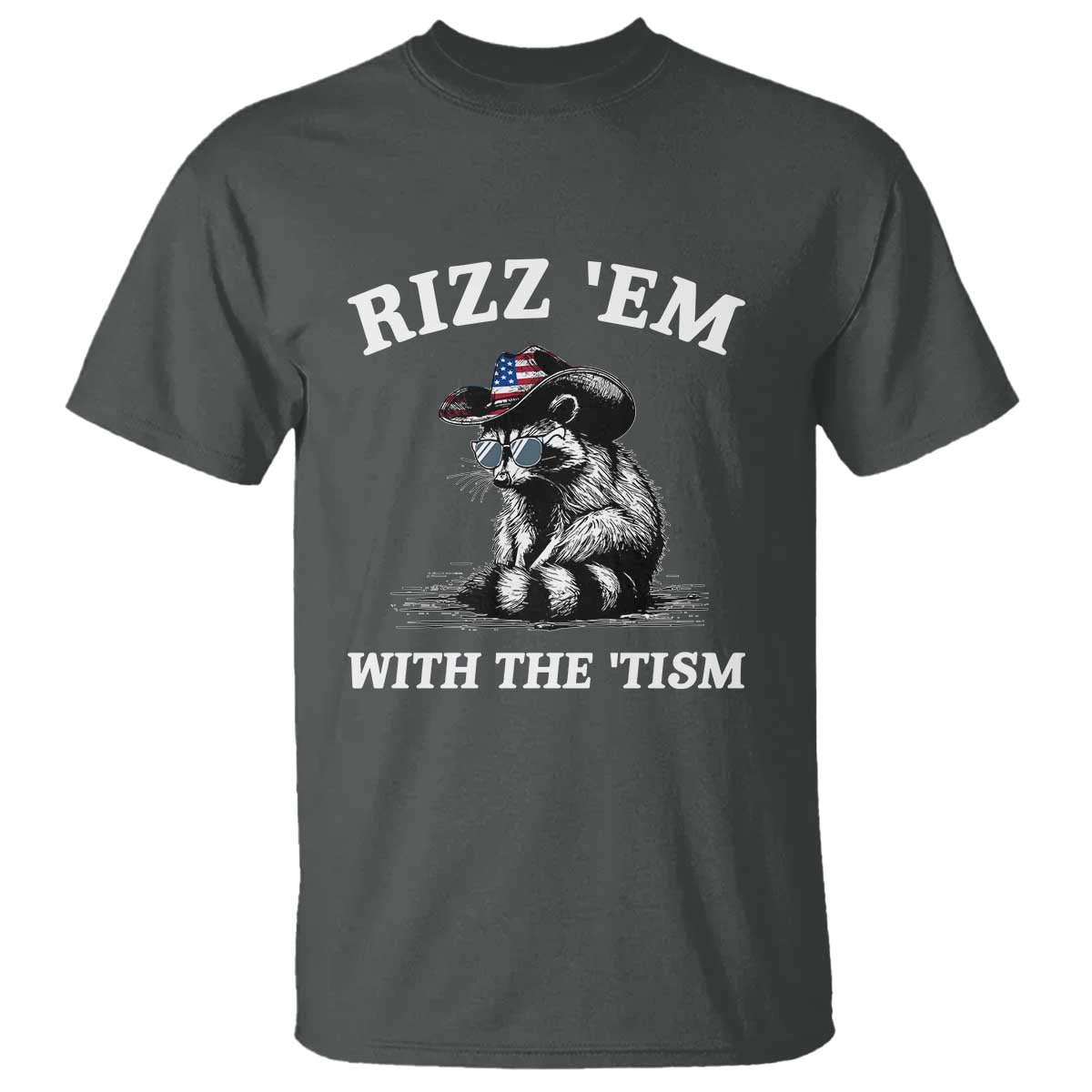 Autism Racoon Cowboy T Shirt Rizz Em With The Tism