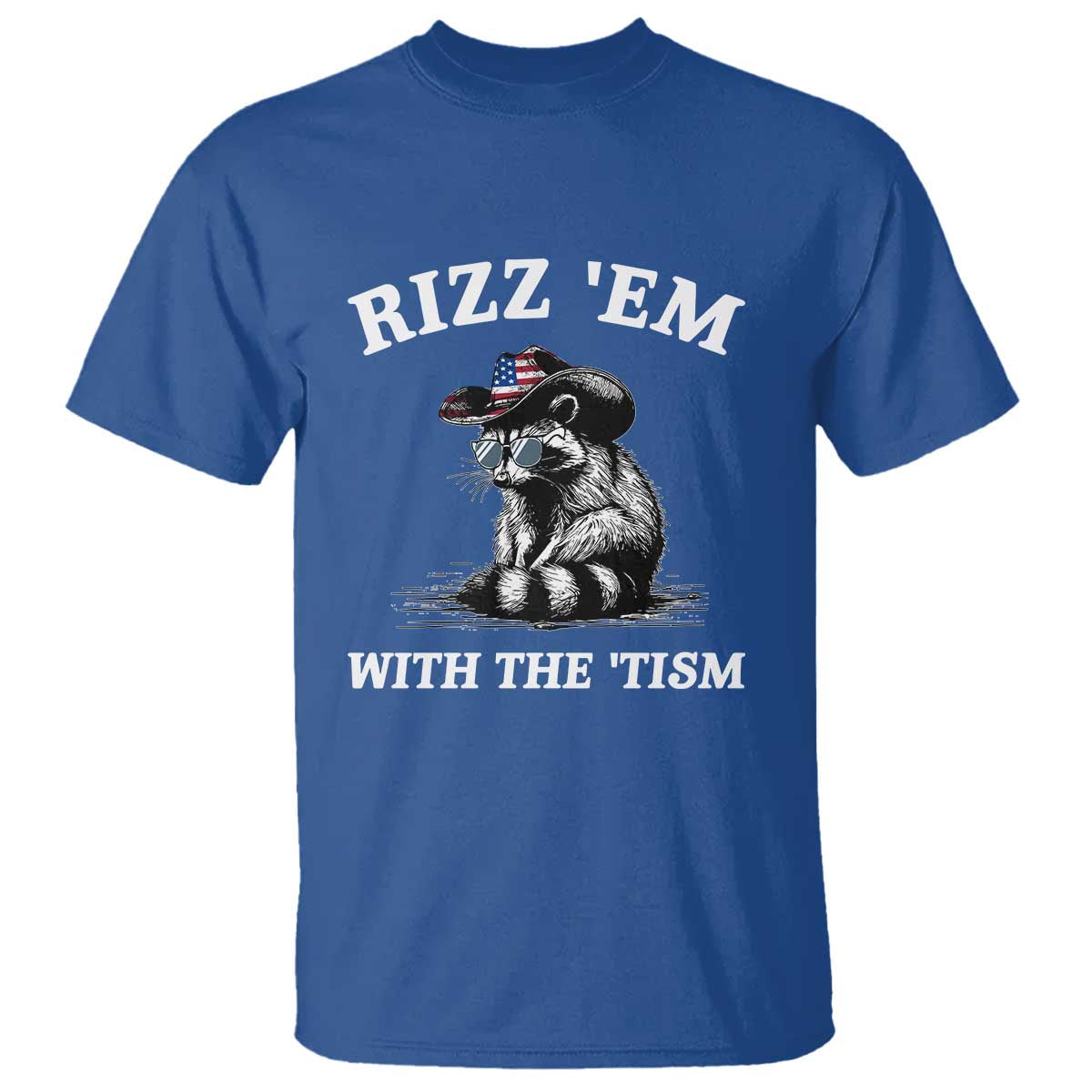 Autism Racoon Cowboy T Shirt Rizz Em With The Tism