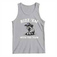 Autism Racoon Cowboy Tank Top Rizz Em With The Tism