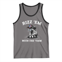 Autism Racoon Cowboy Tank Top Rizz Em With The Tism